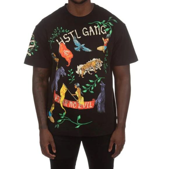 Hustle Gang Streetwear Fear No Evil Graphic Tee, 3XL, Men's - Picture 1 of 9